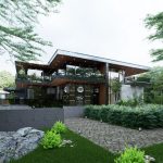 a beautiful modern house